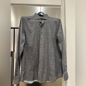 Emanuel Berg Modern fit Patterned Dress Shirt
